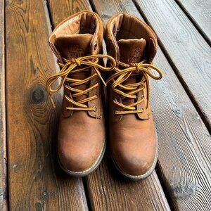 Kodiak Camel Color Waterproof Leather Lace Up Boots in Women's 9